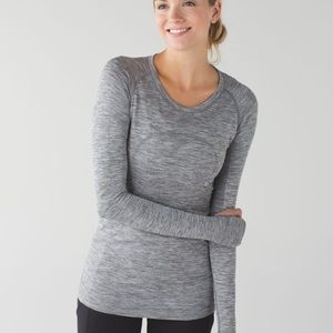 Lululemon Swiftly Tech Long Sleeve Heathered Gray
